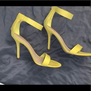 Aldo banana yellow heels